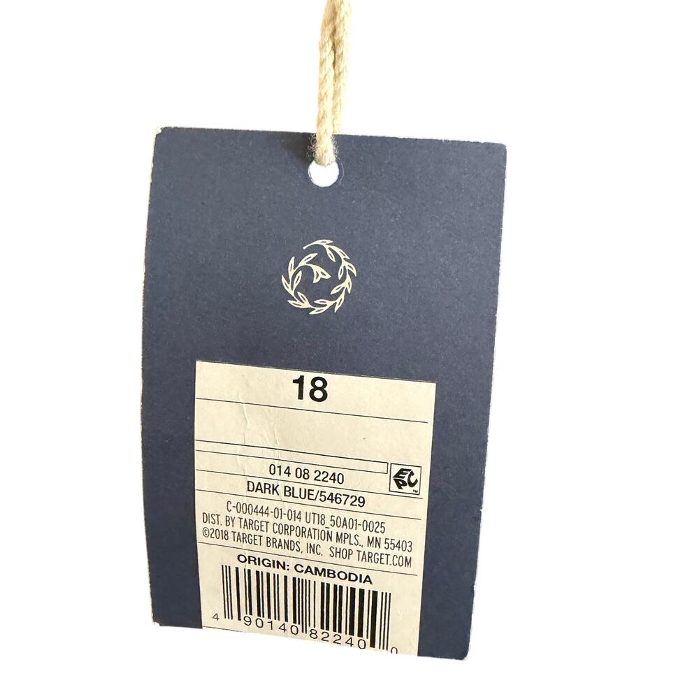 Universal Thread 18 High Rise Kick Boot Crop Jeans Dark Wash Stretch NWT New - Picture 6 of 9